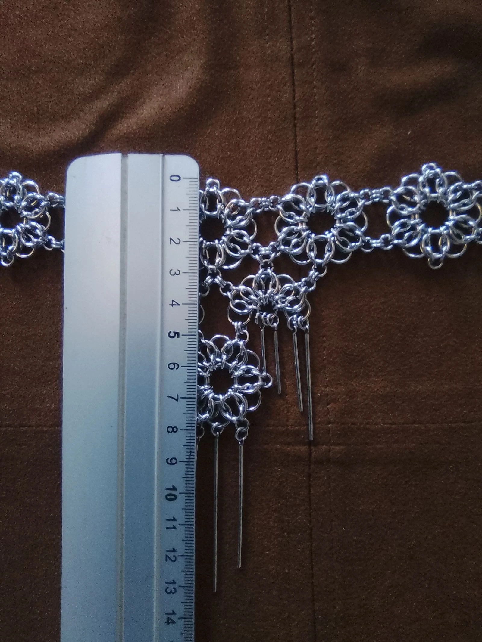Colar choker decote chainmail celta – photo 7
